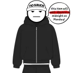 No Sauce Zippa Hoodie Black (4)