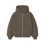 No Sauce Zippa Hoodie Mocha (3)