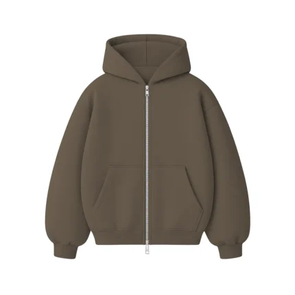 No Sauce Zippa Hoodie Mocha (3)