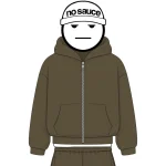 No Sauce Zippa Hoodie Mocha (4)