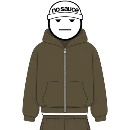 No Sauce Zippa Hoodie Mocha (4)