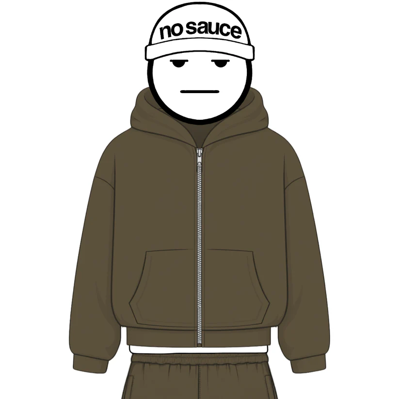 No Sauce Zippa Hoodie Mocha (4) No Sauce Zippa Hoodie Mocha (4)
