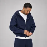 No Sauce Zippa Hoodie Navy (1)