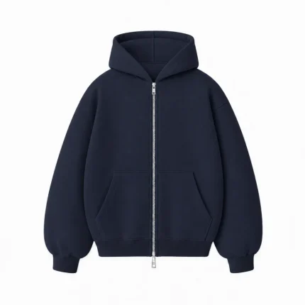 No Sauce Zippa Hoodie Navy (3)