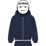 No Sauce Zippa Hoodie Navy (4)