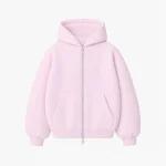 No Sauce Zippa Hoodie Pink (3)