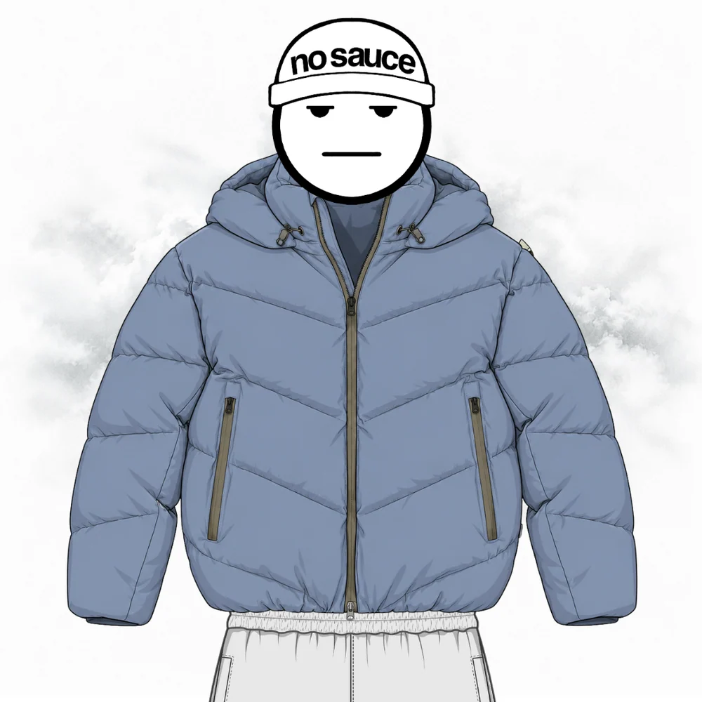 No Sauce Cloud Puffa’ Space Blue No Sauce Cloud Puffa’ Space Blue