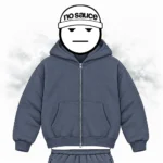 No Sauce Cloud Zippa’ Hoodie Space Blue