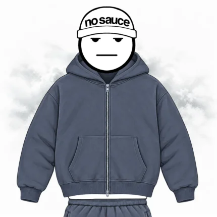 No Sauce Cloud Zippa’ Hoodie Space Blue