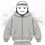 No Sauce Cloud Zippa’ Hoodie Storm Grey