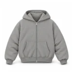 No Sauce Cloud Zippa’ Hoodie Storm Grey (4)