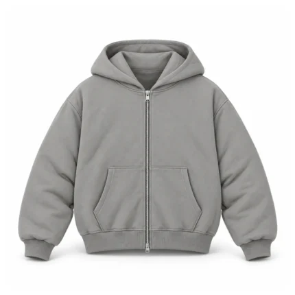 No Sauce Cloud Zippa’ Hoodie Storm Grey (4)