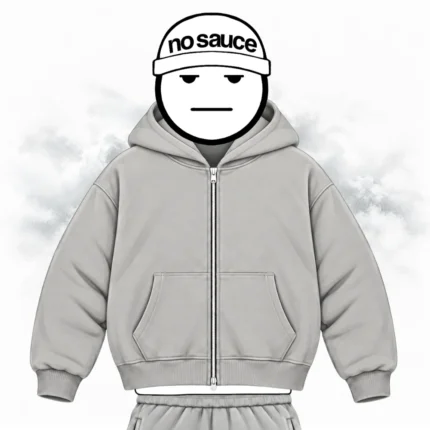 No Sauce Cloud Zippa’ Hoodie Storm Grey